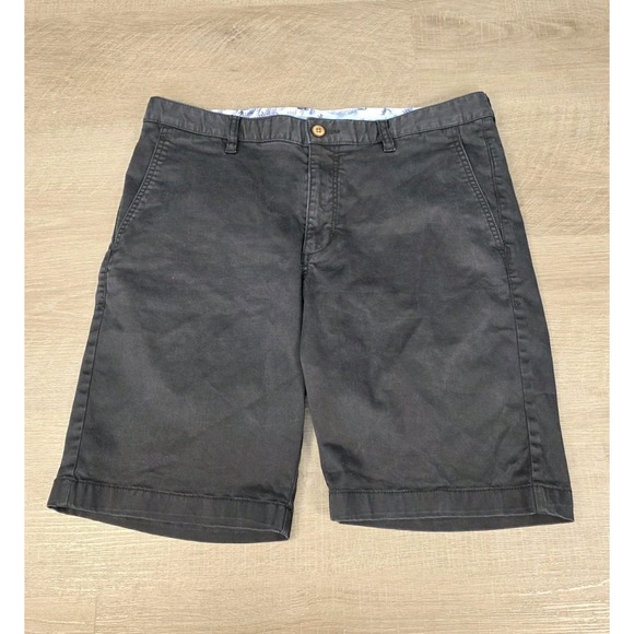Tommy Bahama Shorts Mens 33 Black Gray Chino‎ Straight Fit Performance Outdoor - Picture 1 of 6